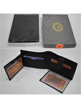 Andrue Handmade Italian Leather Crocodile Pressed Men Male Bifold Wallet 130